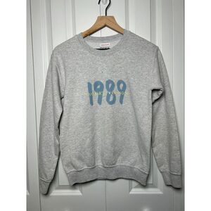 Limited Edition Taylor Swift 1989 Gray Crewneck Sweatshirt XS